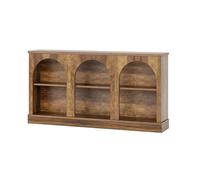 CJHFR472SG Multifuncional Mesa de Entrada Larga con Almacenamiento en Niveles, Mesa Rectangular for la Entrada y la Sala de Estar Detrás del sofá