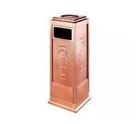 CJHFR472SG Recipiente para Colillas Centro Comercial Cubo de Basura de Metal Cenicero Cubo de Ceniza Cubo de Almacenamiento de Acero Inoxidable Cubo de extintor de Humo De pie