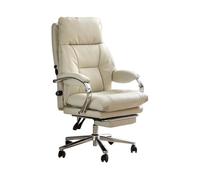 CJHFR472SG Silla Despacho Silla de Oficina de Cuero de Lujo con Masaje eléctrico, cómoda for Uso Ejecutivo en el hogar y la Oficina. Clásico