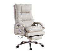 CJHFR472SG Silla Despacho Silla de Oficina de Cuero Premium for Estudio en casa y Espacio de Trabajo Silla de Escritorio ejecutiva cómoda Clásico