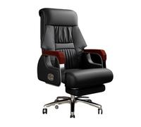 CJHFR472SG Silla Despacho Silla de Oficina ejecutiva con función de Masaje y reclinación, Silla giratoria de Cuero de Primera Calidad for computadora, for el hogar y la Empresa. Clásico