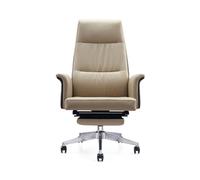 CJHFR472SG Silla Despacho Silla de Oficina ejecutiva reclinable, Silla giratoria Sencilla y Moderna for Ordenador de casa, Silla de Cuero for la Pausa del Almuerzo, se Puede Levantar y Girar Clásico