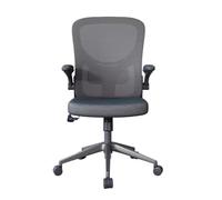 CJHFR472SG Silla Despacho Silla de Oficina Silla de Personal Moderna y Sencilla Que se Puede Girar con reposabrazos Silla de negociación de salón de Malla con Respaldo Clásico(Negro)
