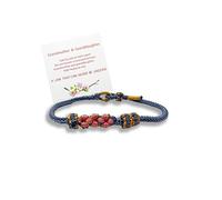 CJIAYUJEW Pulsera con texto en inglés «To My Granddaughter A Link That Can Never Be Undone», pulsera trenzada ajustable para mujer, ajustable, sin piedras preciosas, Adjustable, Tela Sin piedras