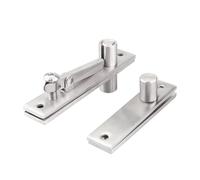 CJKXPZMH Bisagras de Puerta giratorias de 360 Grados de Acero Inoxidable Invisibles for gabinetes de Madera, herrajes for bisagras pivotantes.(117B-304 2pcs)