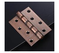 CJKXPZMH Bisagras Planas de Acero Inoxidable de 2 Piezas, de 4 y 5 Pulgadas, for Puertas de Madera Maciza, Plegables, ranuradas y firmes.(2pcs 4 Inch C)