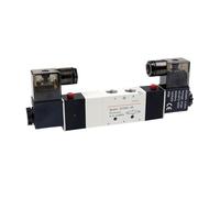 CJKXPZMH Electroválvula neumática de Doble Bobina Puerto 1/8 1/4 24 VCC 4V230C/4V230E/4V230P-08 Válvula de Control de 5/3 vías(4V230E-08,24V)