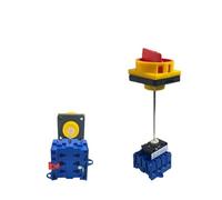CJKXPZMH Interruptor aislador 3/4P con Panel de candado, 32 A, 4 Polos, 2 Posiciones, Encendido y Apagado, con selector de Leva rotativa de Barra de Aluminio YMD11-32B/4P(32A 4P)