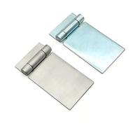 CJKXPZMH La bisagra sin Orificio de alargamiento de luz de vibración de Acero Inoxidable 304 HT076 Puede ser una bisagra de Soldadura de autoprocesamiento 120 * 62 * 3 mm(Stainless Steel)
