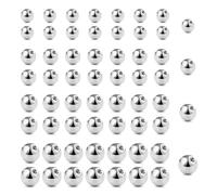 CJQRL 60 Piezas Bolas de piercing de 1,6 mm-3/4/5/6 mm, bolas de acero para piercing, bolas de repuesto para labio, tabique, hélice, ceja, ombligo, lengua, arco, oreja, nariz, tabique