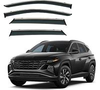 CJSjiasu Deflectores de Viento para Hyundai Tucson (verlängern) MK4/NX4 2021 2022 2023, Deflectores de Aire Cortavientos para ventanilla de Coche Protectores de Lluvia y Sol para Ventana de Coche