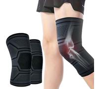 CJSME®️ Pack 2 Rodilleras Menisco y Ligamento, de Compresión para Deporte y Terapia - Fijadora de Rótula UNISEX, Ideal para Deportes, Artrosis y Lesiones.