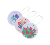 CJTWNBIO 3 esponjas mágicas de Limpieza con Dibujos Flores, Pulpa Madera comprimida, estropajos for Fregar, antiadherentes, for Cocina, lavavajillas y Aceite