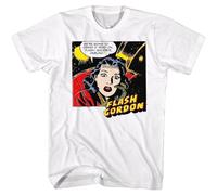 CJVXZVXB Flash Gordon 80's Movie Dale Arden We're Going To Crash Men's T ShirtWhiteL