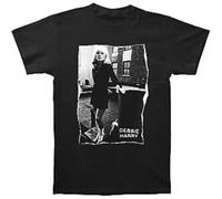 CJVXZVXB Men's Blondie Debbie Harry Rooftop Slim Fit T-Shirt BlackM