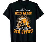 CJVXZVXB Old Man Jiu Jitsu Design Great Gift Idea T-Shirt SizeBlackS