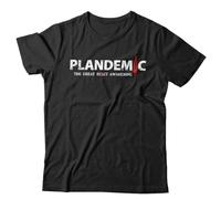 CJVXZVXB Plandemic The Great Awakening Tshirt Unisex & Kids Conspiracy Virus Lock DownBlackS