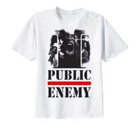 CJVXZVXB Public Enemy T-Shirt Men All SizeWhiteL