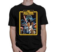 CJVXZVXB The Otters Strike Back All Size Cotton T-ShirtBlackXL