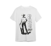CJVXZVXB Vintage 90s George Strait T-Shirt 1993 Country Music Gift For FansWhiteL
