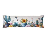 Cjwcclcn Funda Almohada Cojines Decorativos Amarillo Funda de Almohada 30x90cm Flores Pillow Case Terciopelo Fácil Limpiar Suave y Cómoda Impresión a Doble Cara Adecuado para Casa u Hotel C0C222