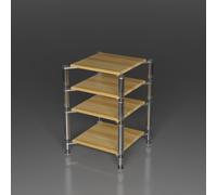 CJWKXQOL Estanterías de Audio y Video con Soportes de Aluminio | Estante AV con patas antivibración para sala de estar, sala de juegos y cine en casa(Yellow,80*59cm/30.5*23in)