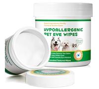 CJXHJY 150 piezas de almohadillas para ojos para perros, toallitas para ojos de perros, cuidado ocular para perros y removedor de manchas de lágrimas, con ingredientes naturales - Limpia suavemente