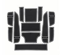 CJYCJY Antideslizante Copa Mats para Lotus ELETRE, Consola Central Pliegue de Puerta Costura Puerta Coche Accesorios,White