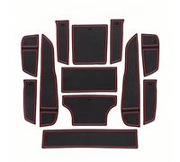 CJYCJY Antideslizante Copa Mats para Lotus ELETRE, Consola Central Pliegue de Puerta Costura Puerta Coche Accesorios,Red