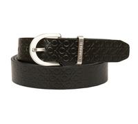 CK CALVIN KLEIN Cinturón de piel auténtica con logo tejido altura 2,5 Artículo K