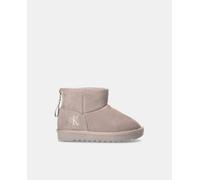 CK Jeans Botines niña serraje forro pelo. Taupe 38