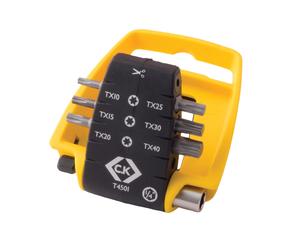 CK Tools T4501 Portapuntas De Destornillador - Set TX De 7 Piezas