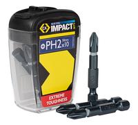 CK Tools T4560 PH2LD10 Azul Acero Destornillador de Impacto Broca 50mm PH2 De 10