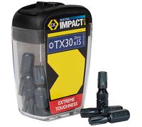 CK Tools T4560 TX30D15 Azul Acero Destornillador de Impacto Broca 25mm TX30 15