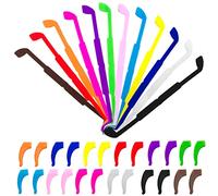 CKANDAY 12 Pack Anti Slip Kids/Gafas para anteojos para adultos con 12 par de ganchos para agarre de oreja, portavasos de vidrio de seguridad para niños deportivos Women Eye Protection -12 colores