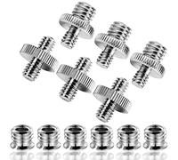 CKANDAY 12 Pcs Adaptador de Rosca de Cámara, Tornillos, Bronce, Parcialmente Roscado, Metrica, M6, M3, M8, M12, Mano Derecha, Fully Threaded