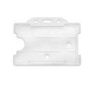 CKB Ltd® 1000x Clear Single Sided RIGID Slide In Open Faced ID Porte-Badge Ouvert Pour Carte De Sécurité Porte Badge HORIZONTAL / LANDSCAPE - Holds a 86mm 54mm cr80 cRed Rougeit card sized