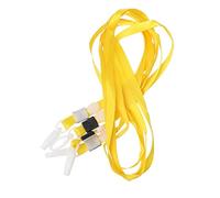 CKB Ltd 100x Pro Yellow Jaune Cordon Lanyard courroie de cou Strap lanière Swivel Plastique Clip For Carte ID Support De Badge Card Holder