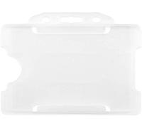 CKB Ltd® 20x Clear Single Sided RIGID Slide In Open Faced ID Porte-Badge Ouvert Pour Carte De Sécurité Porte Badge HORIZONTAL / LANDSCAPE - Holds a 86mm 54mm cr80 cRed Rougeit card sized