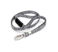 CKB LTD® 50 X Breakaway Zebra estampado de cebra - Soporte de seguridad cordón correa para el cuello Clip de Metal giratoria para tarjetas de identificación Novedad Cool cordones negro y blanco