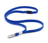 CKB LTD Azul Correa para Cuello Cordón Cuerda Neck Lanyard Strap Llavero de seguridad para el cuello con clip de metal giratorio para soporte de tarjeta de identificación Paquete de 20 piezas