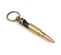 CKB LTD BULLET1 Llavero abrebotellas Estilo Retro Militar de 7,6 cm, Calibre 308, Winchester, Aleación, Latón Envejecido, 8 x 1 x 1 cm