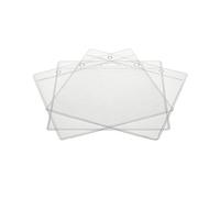 CKB LTD Conferencia Fundas para tarjetas de identificación Bolsillo Plástica Vinilo transparente portador grande, bolsos de Plástico 118x110mm capacidad para tamaño de la tarjeta 115x95mm 100 Piezas