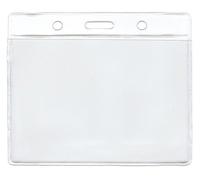 CKB LTD Conferencia Fundas para tarjetas de identificación Bolsillo Plástica Vinilo transparente portador grande, bolsos de Plástico 118x110mm capacidad para tamaño de la tarjeta 115x95mm 20 Piezas