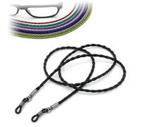 CKB LTD Correa de piel sintética para gafas de sol, cordón para el cuello, 70 cm, 1 unidad, Negro, 70 cm