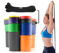 CKB LTD® Fitness 35-70lb Resistance Band 2.1 cm Negro - Banda Sola | Bandas de Resistencia Pull Up Ejercicio de la Aptitud del Entrenamiento Bandas