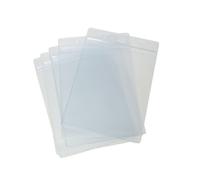 CKB Ltd Fundas para tarjetas de identificación Bolsillo transparente portador A6 vertical grande, bolsos de plástico 17,5 cm x 11,8cm capacidad para tamaño de la tarjeta 105 x 148 mm 10 Piezas