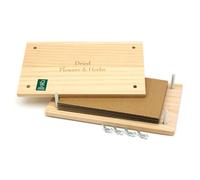 CKB LTD Kit de prensa de flores - Prensador de madera para manualidades y manualidades para adultos, niños, creadores amantes de la naturaleza, regalo de 14,1 x 23 cm