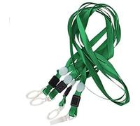 CKB Ltd® Pack de 100 verde Pro cordón correa para el cuello con Clip de plástico giratorio para un soporte de tarjeta de identificación