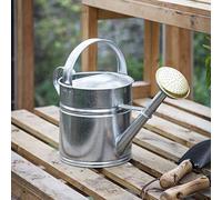 CKB LTD - Regadera de metal para exteriores de 5 L, acero galvanizado con rosa de latón, para jardines grandes y pequeños, flores y plantas, resistente, antioxidante (5 litros)